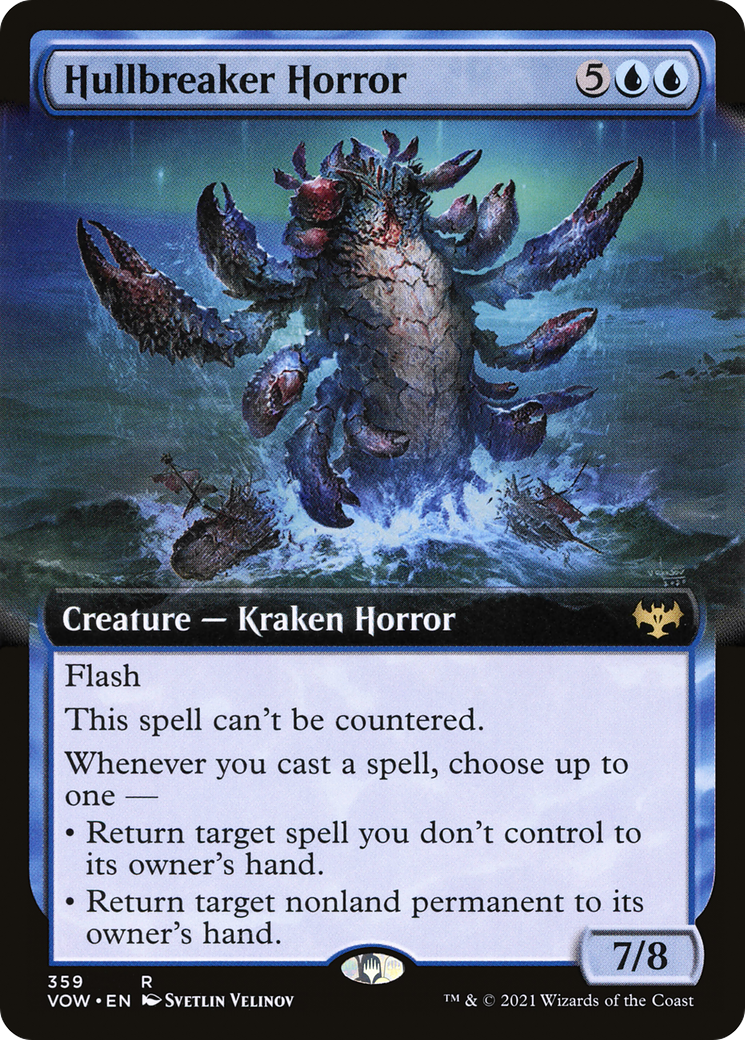 Hullbreaker Horror (VOW-359) - Innistrad: Crimson Vow: (Extended Art) Foil
