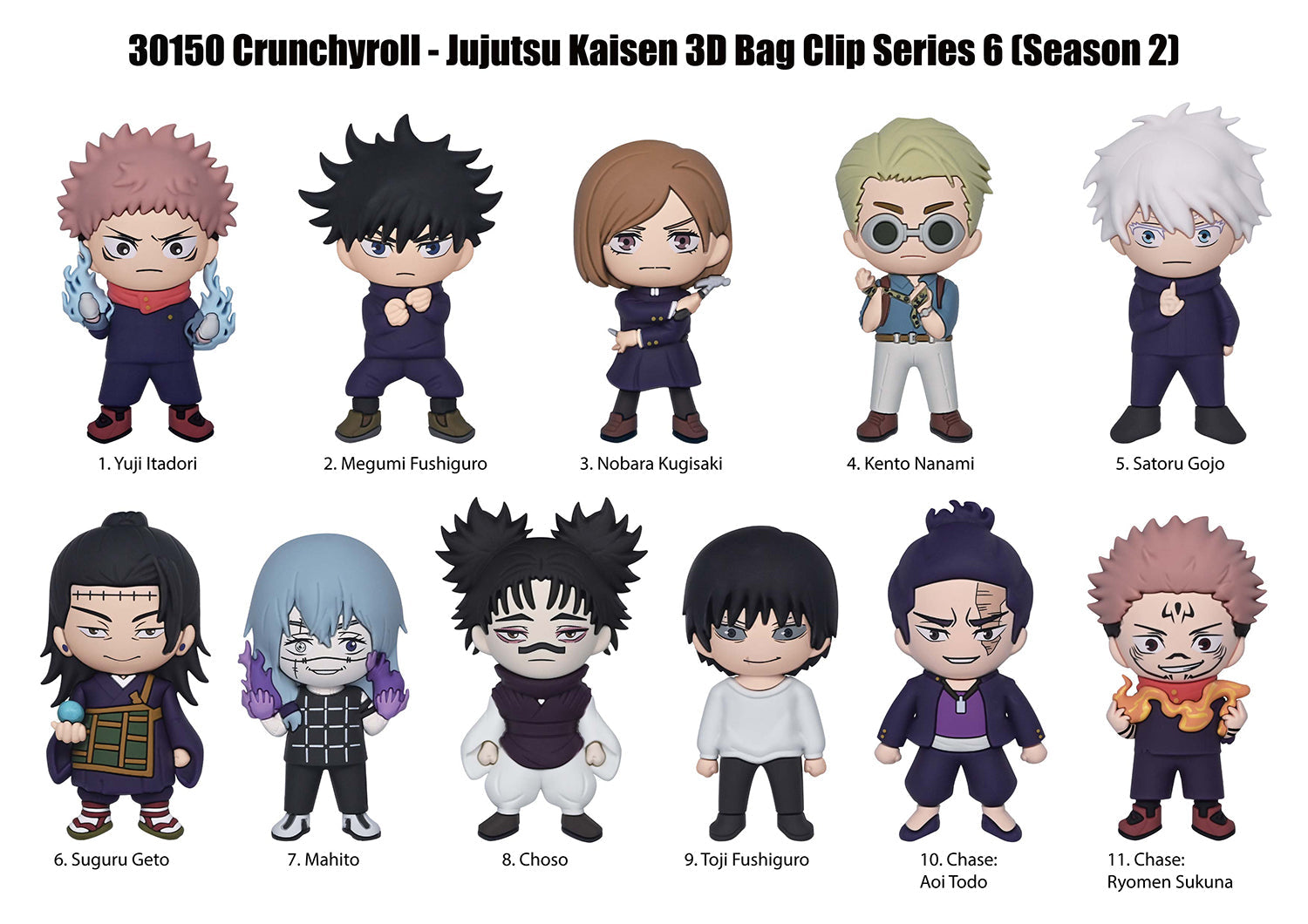 Jujutsu Kaisen 3D Foam Bag Clip Series 6 - Blind Bag Collectible