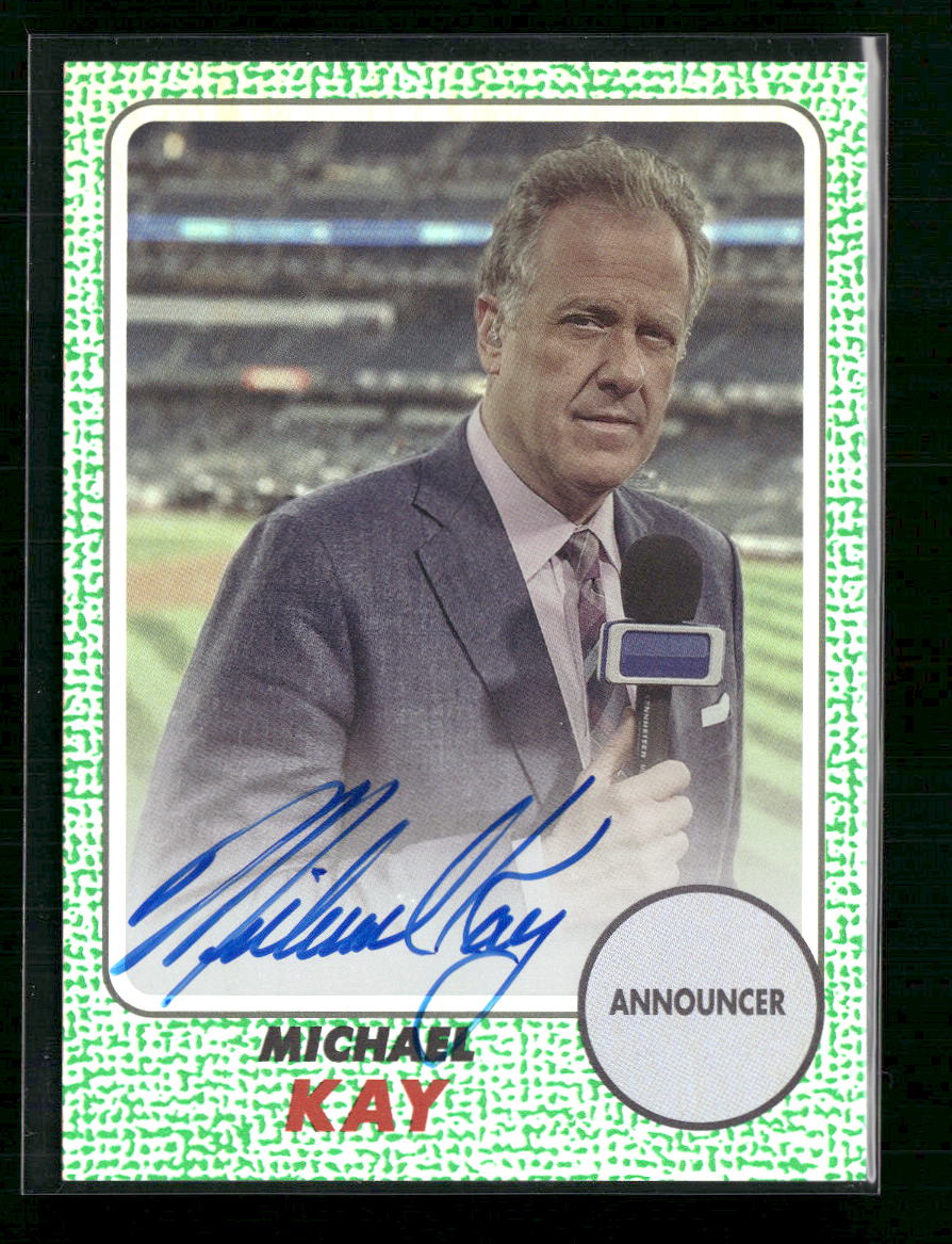 Michael Kay 2024 Topps Archives Fan Favorite Auto Green Foilboard #/99