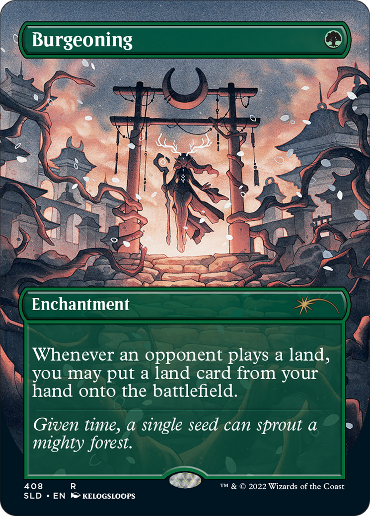 Burgeoning (SLD-408) - Secret Lair Drop (Borderless) Foil