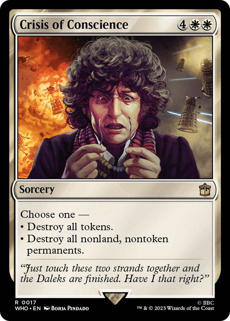 Crisis of Conscience (WHO-017) - Doctor Who Foil