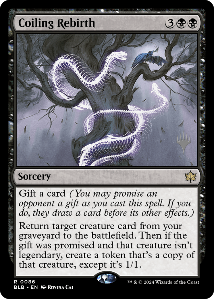 Coiling Rebirth (PPBLB-086) - Bloomburrow Promos Foil