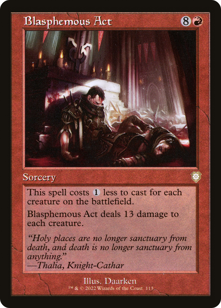 Blasphemous Act (Retro Frame) (BRC-113) - The Brothers' War Commander