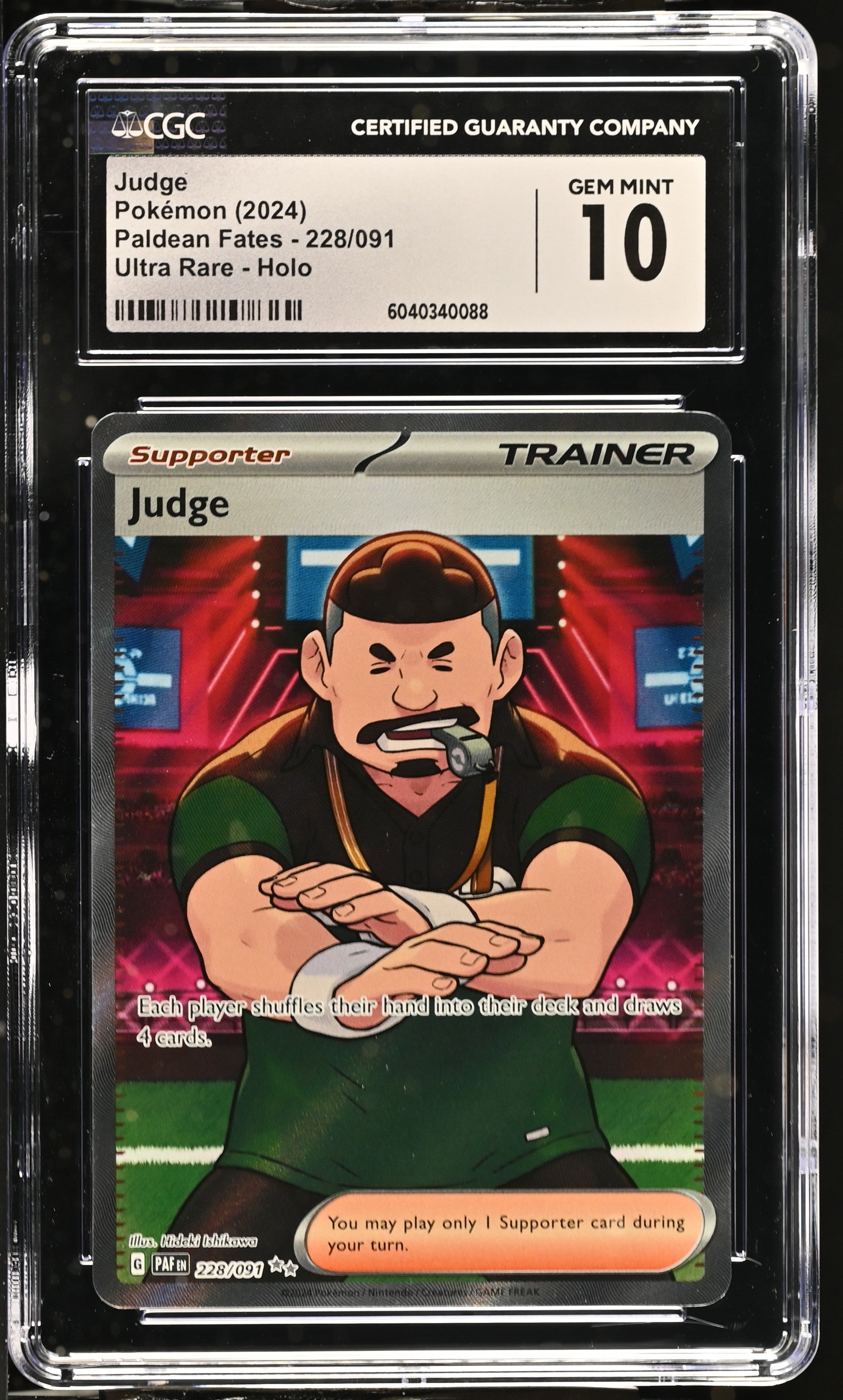 Judge 2024 Paldean Fates #228/091 CGC 10