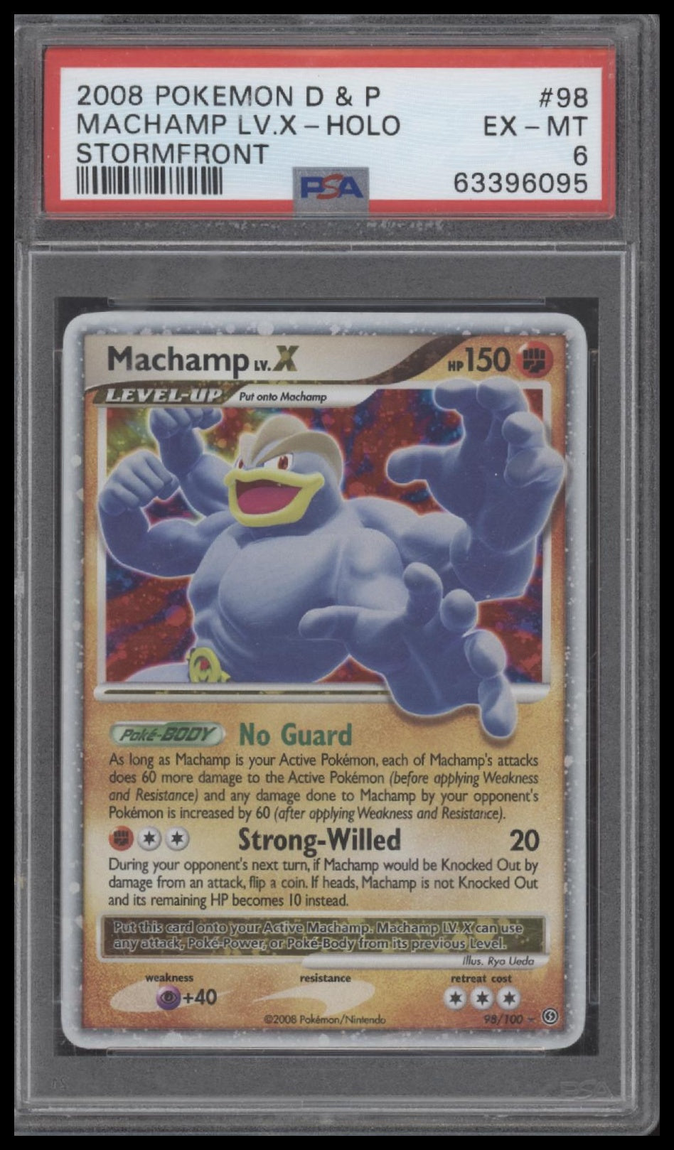 Machamp Lv.X-Holo 2008 Pokemon Diamond & Pearl Stormfront #98 Stormfront PSA 6