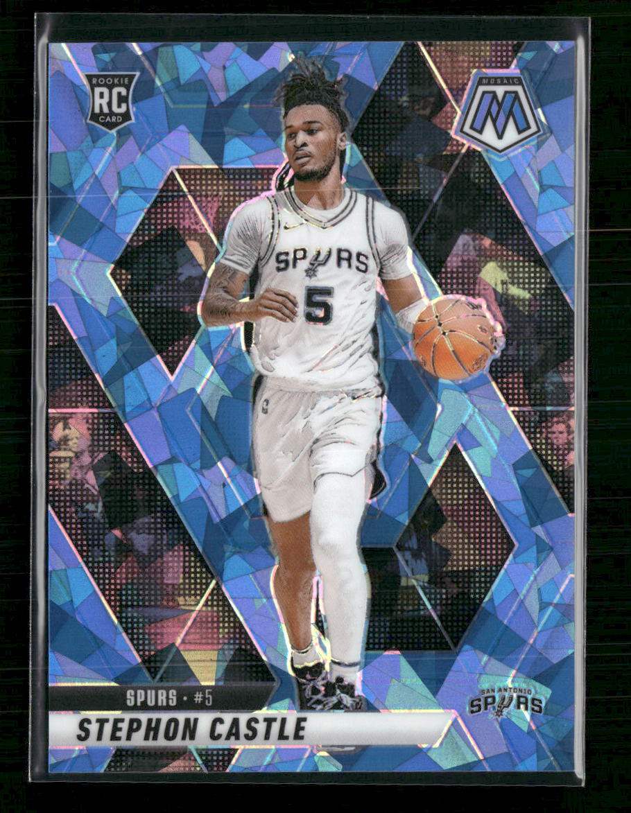 Stephon Castle 2024-25 Panini Mosaic #236 Ice Mosaic #/125