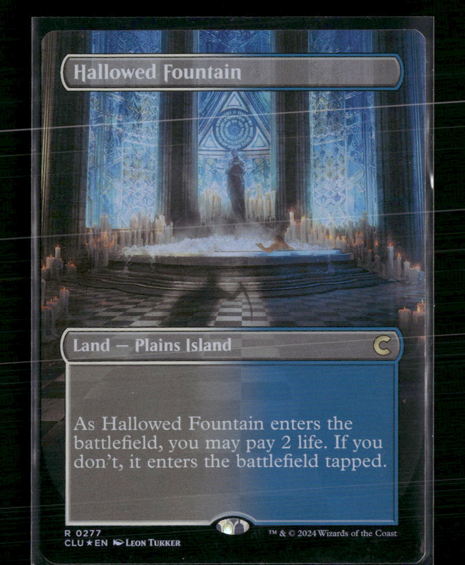 Hallowed Fountain (Borderless) Ravnica: Clue Edition #277
