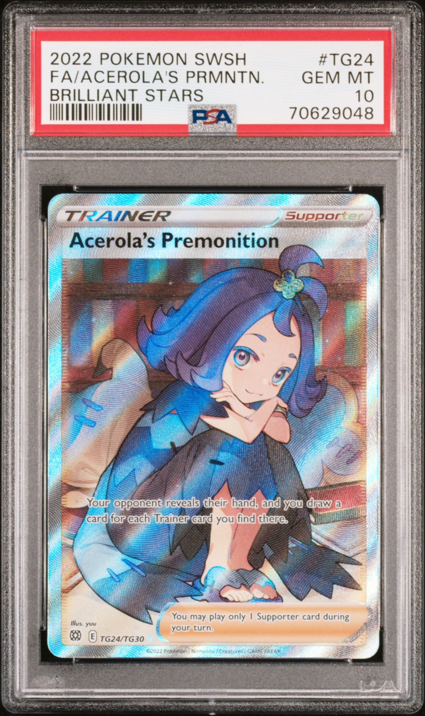 Fa/Acerola'S Prmntn. 2022 Pokémon SWSH Brilliant Stars #TG24 PSA 10