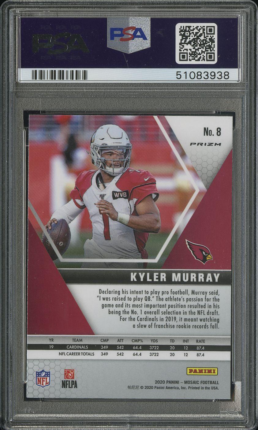 Kyler Murray 2020 Panini Mosaic #8 Genesis PSA 10
