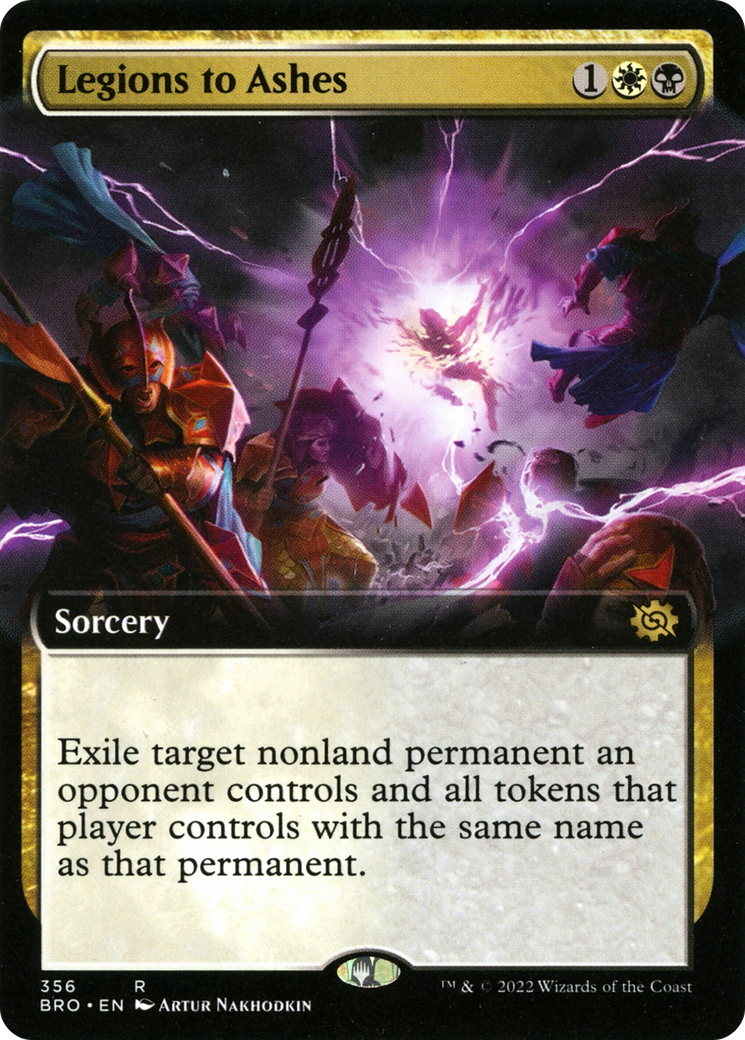 Legions to Ashes (BRO-356) - The Brothers' War: (Extended Art) Foil