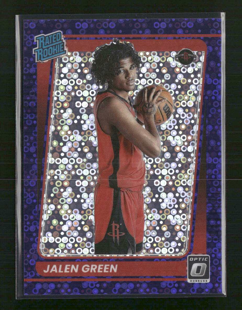 Jalen Green 2021-22 Donruss Optic #159 Fast Break Purple #/95
