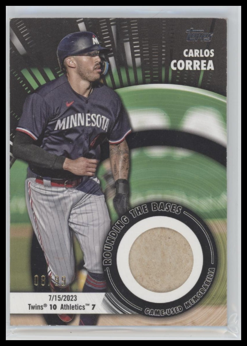 2024 Topps Rounding The Bases Carlos Correa #RTB-COR Game-Used Memorabilia #/99