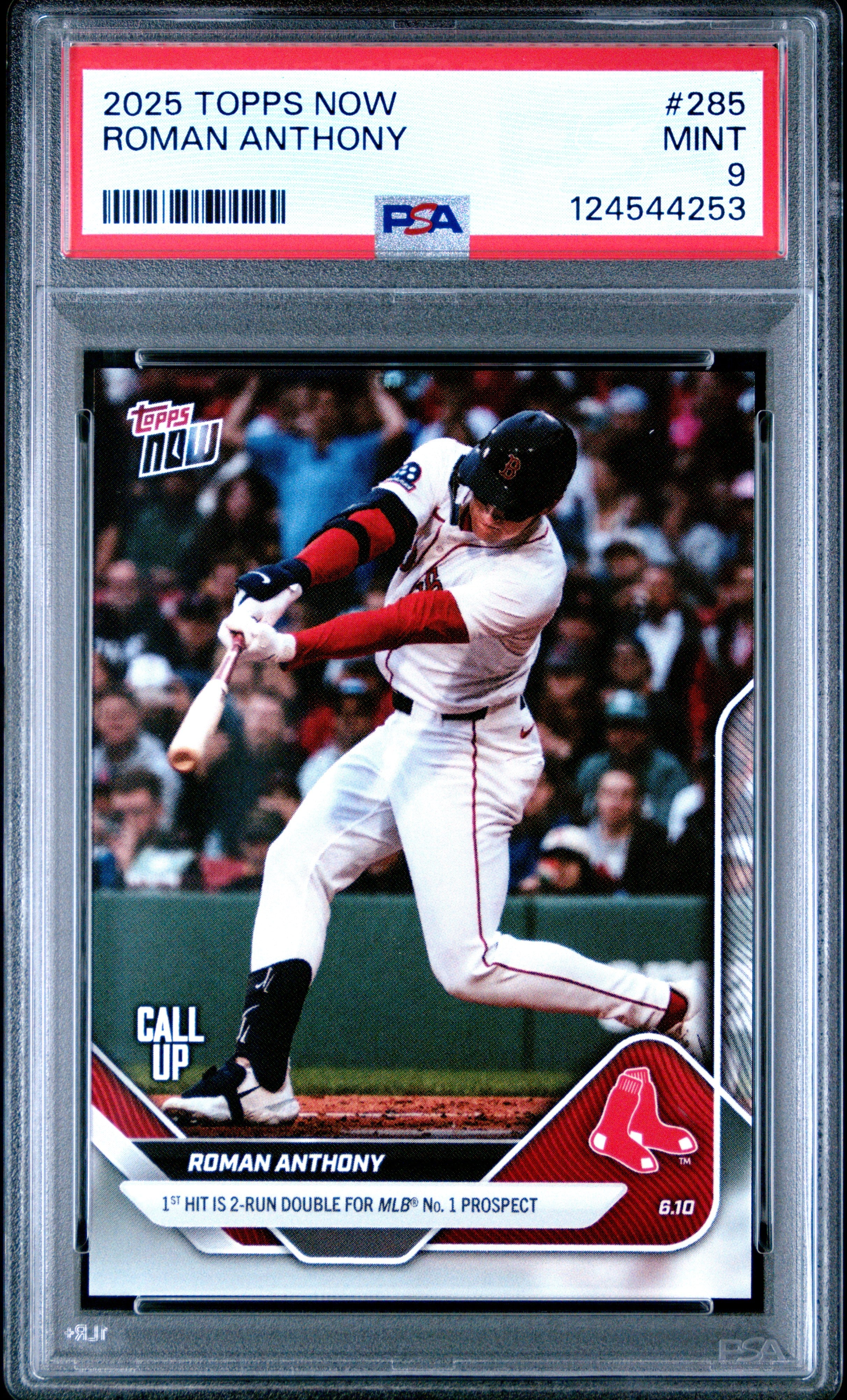 Graded 2025 Topps Now Roman Anthony #285 Rookie RC Baseball Card PSA 9 Mint