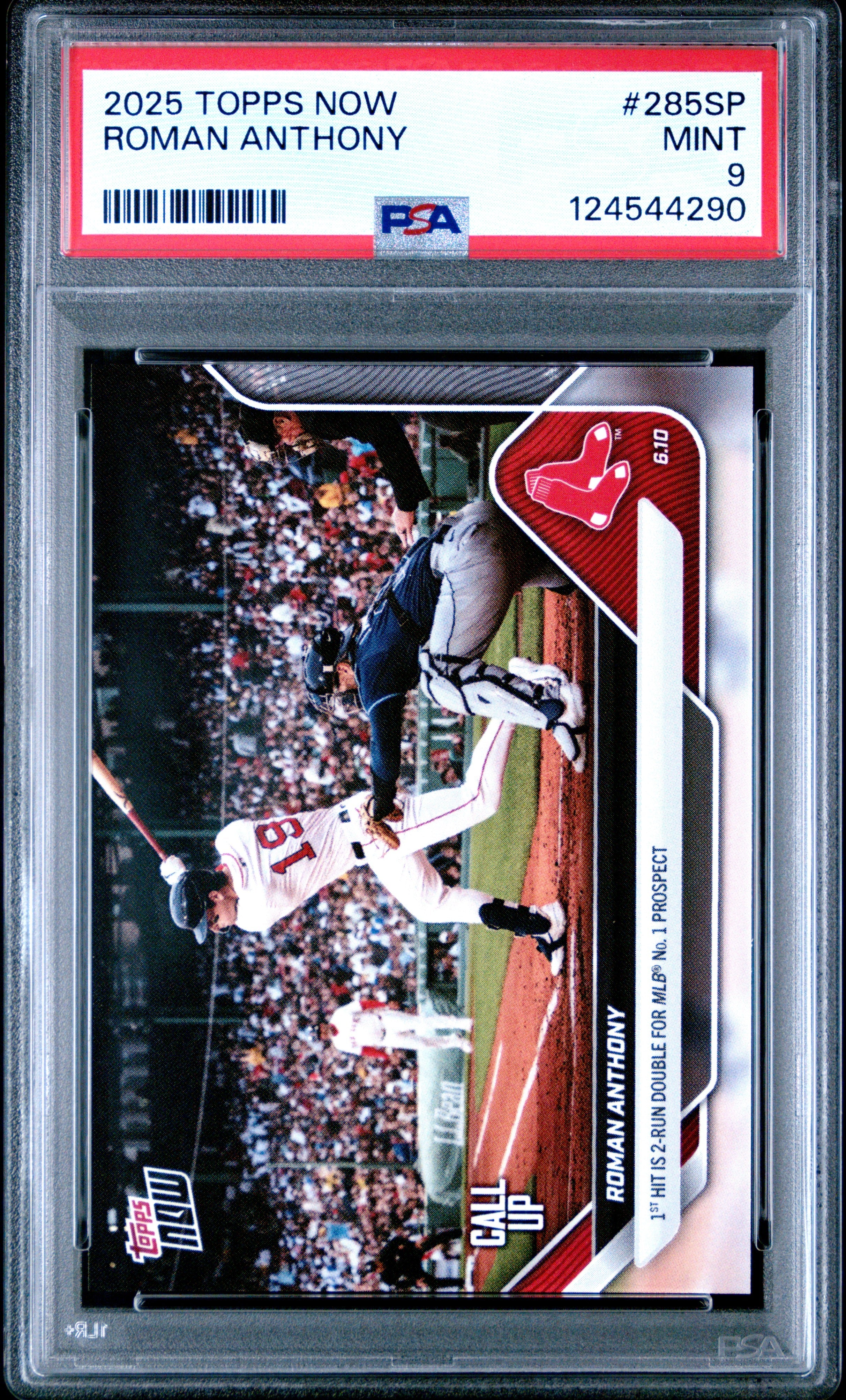 Graded 2025 Topps Now Roman Anthony #285SP Rookie RC Baseball Card PSA 9 Mint