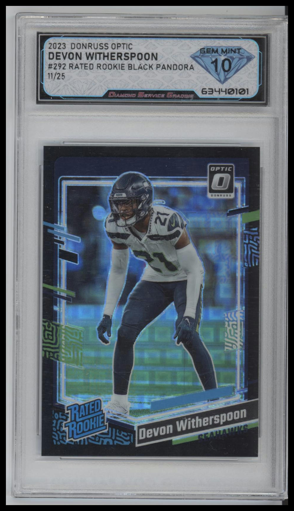 2023 Donruss Optic Devon Witherspoon Rookie DSG 10 #292