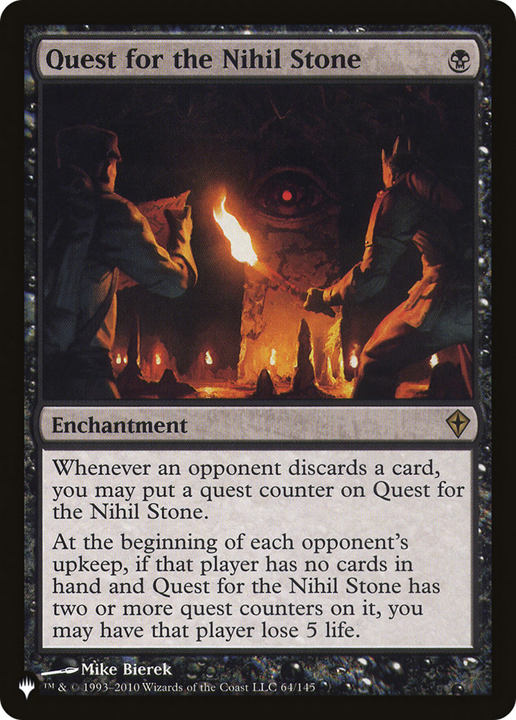 Quest for the Nihil Stone (LIST-WWK-64) - The List