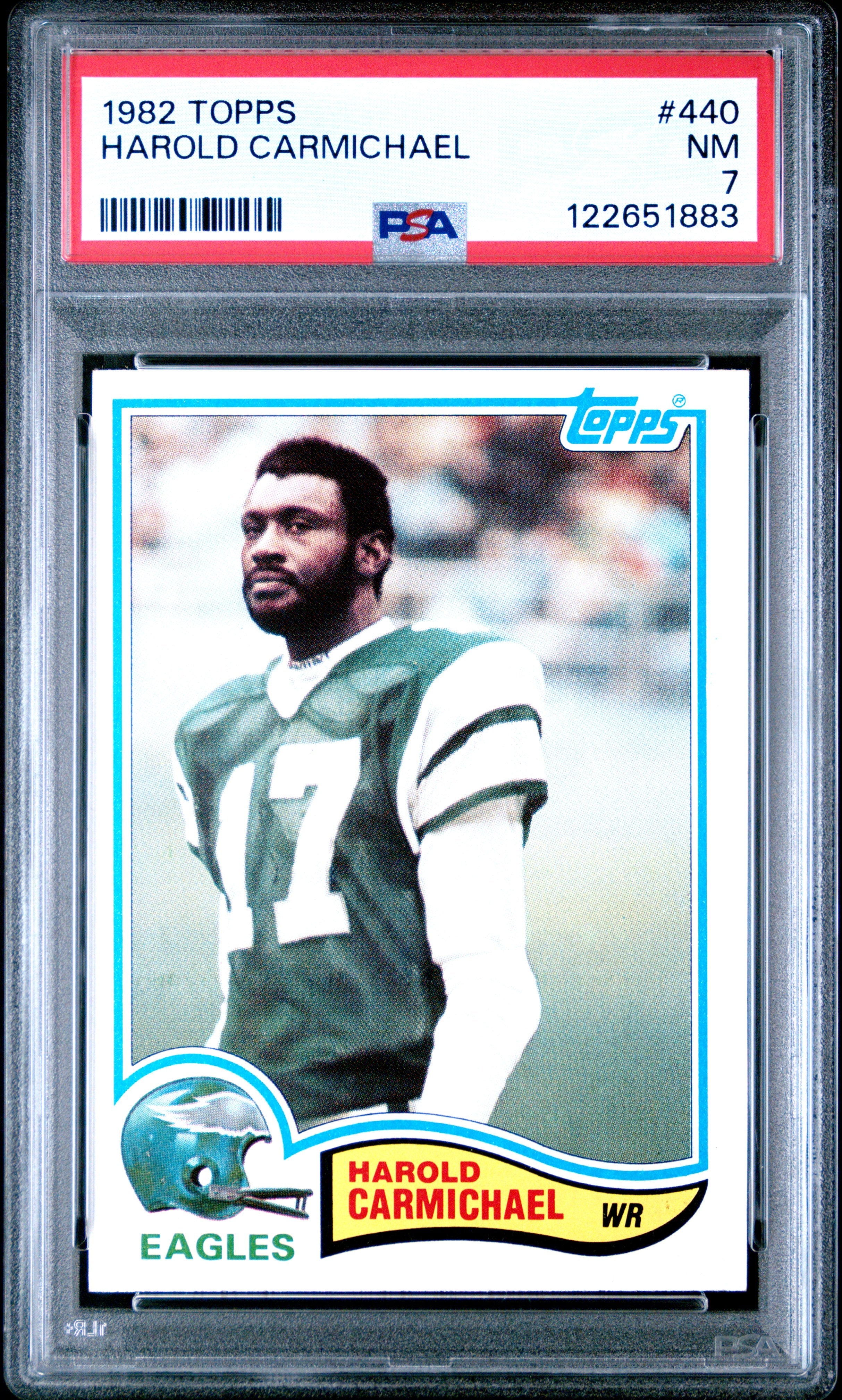 Graded 1982 Topps Harold Carmichael #440 Football Card PSA 7 Near Mint