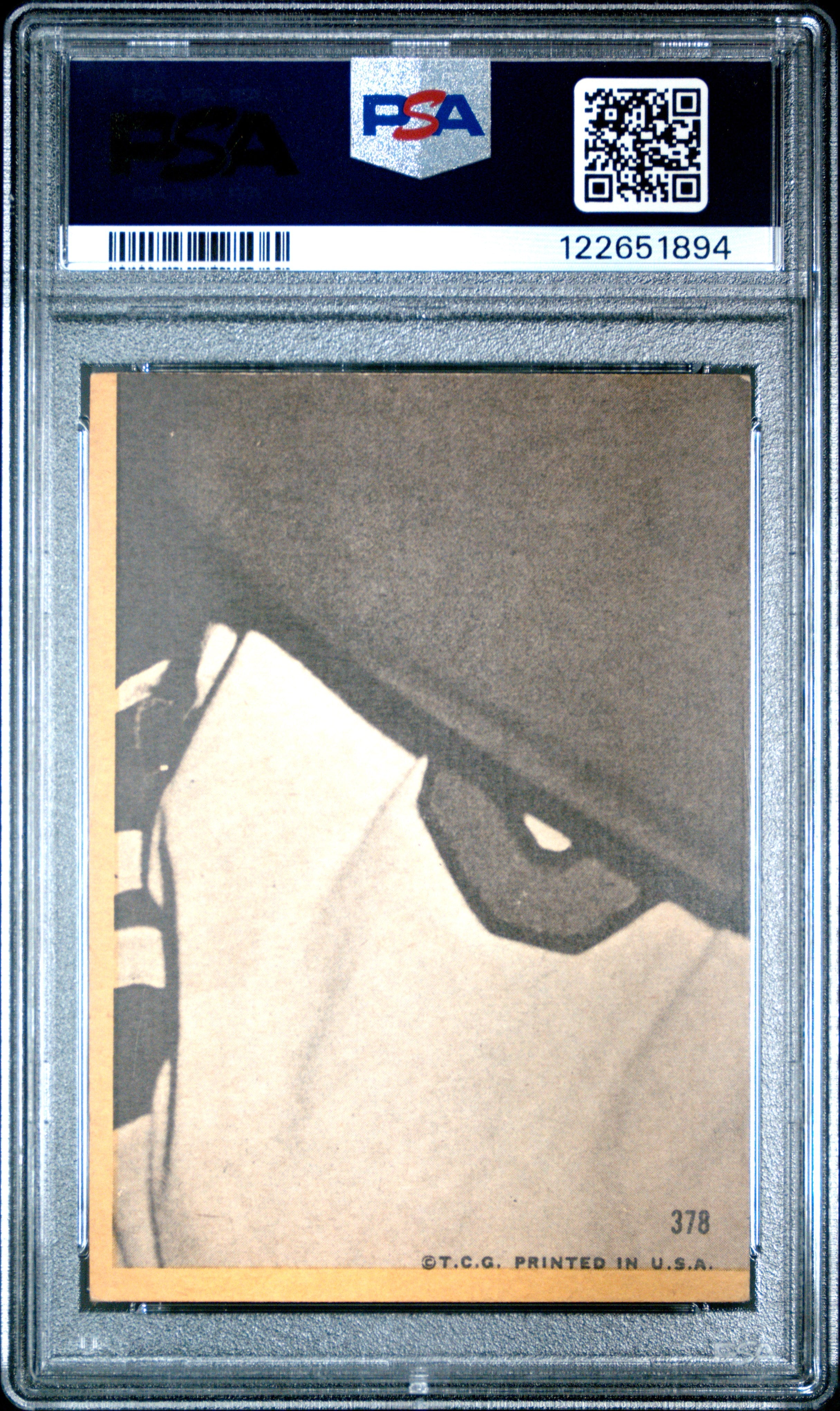 Graded 1968 Topps Bob Gibson #378 Baseball Card PSA 4 Very Good