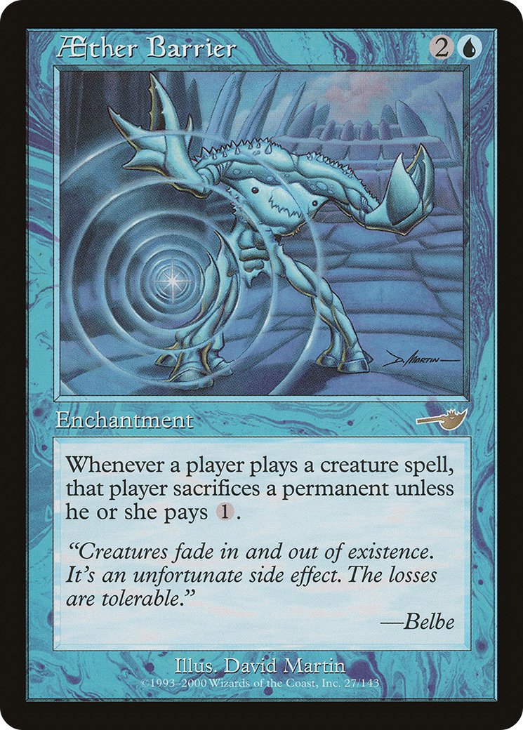 Aether Barrier (NMS-027) - Nemesis Foil