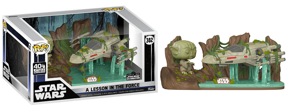 A Lesson in the Force (Yoda & X-Wing) 382 - 2020 Star Wars Celebration Exclusive [light damage]