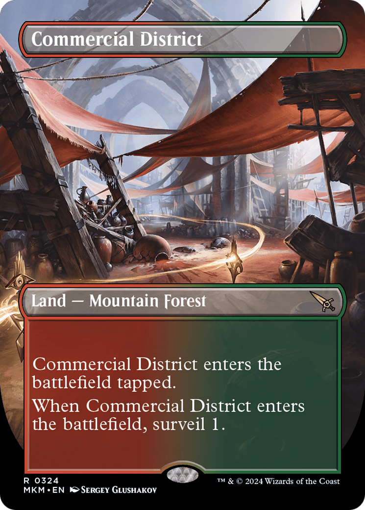 Commercial District (MKM-324) - Murders at Karlov Manor (Borderless) Foil
