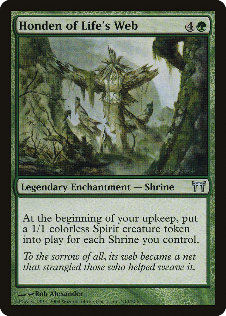 Honden of Life's Web (CHK-213) - Champions of Kamigawa Foil