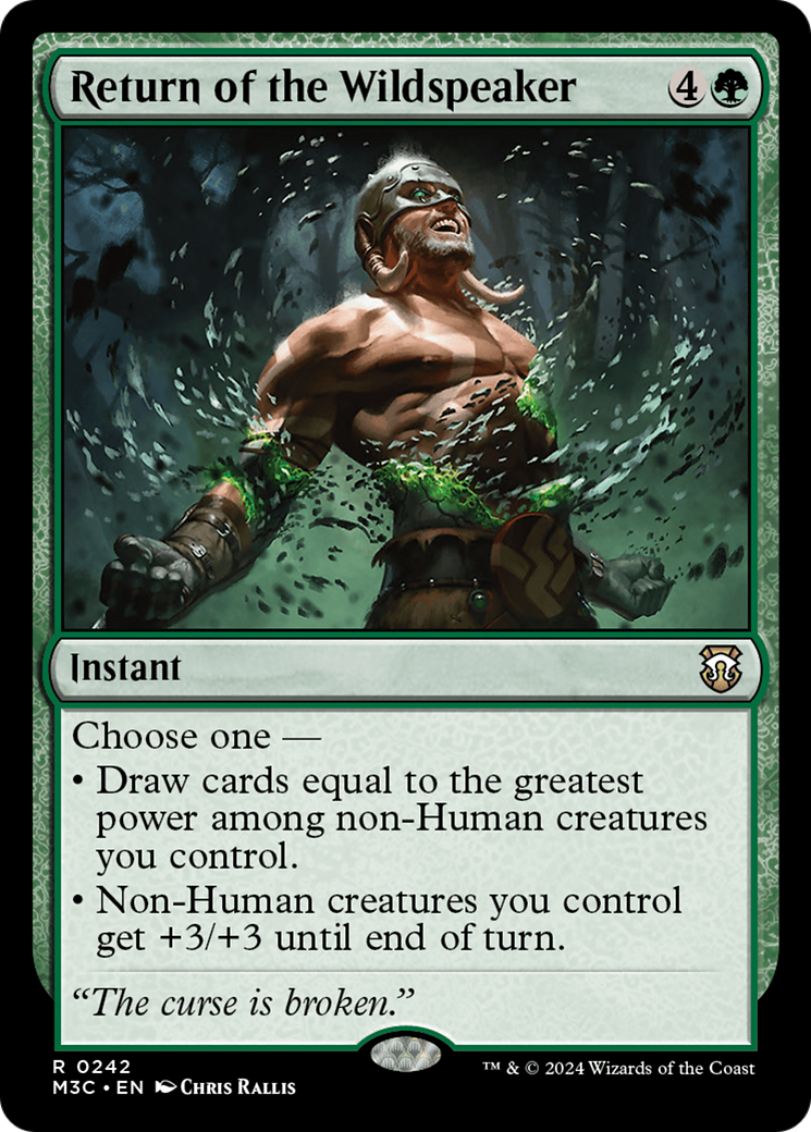 Return of the Wildspeaker (M3C-242) - Modern Horizons 3 Commander