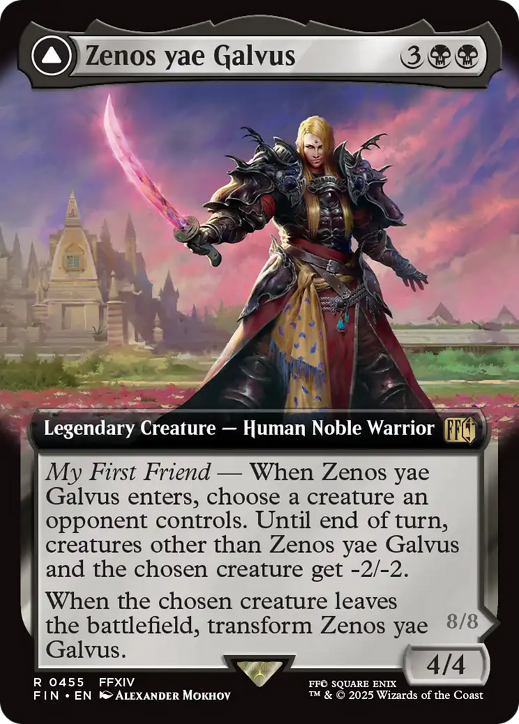 Zenos yae Galvus // Shinryu, Transcendent Rival (FIN-455) - FINAL FANTASY: (Extended Art) Foil