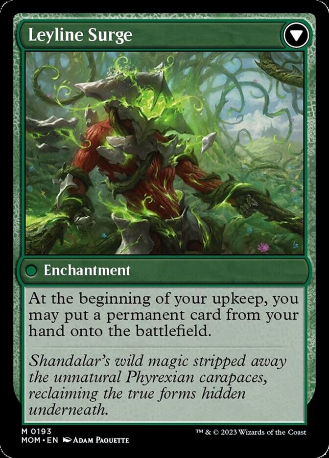Invasion of Shandalar // Leyline Surge (MOM-193) - March of the Machine Foil