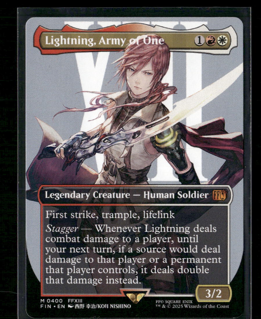 FINAL FANTASY Lightning, Army of One (0400) (Borderless) #400