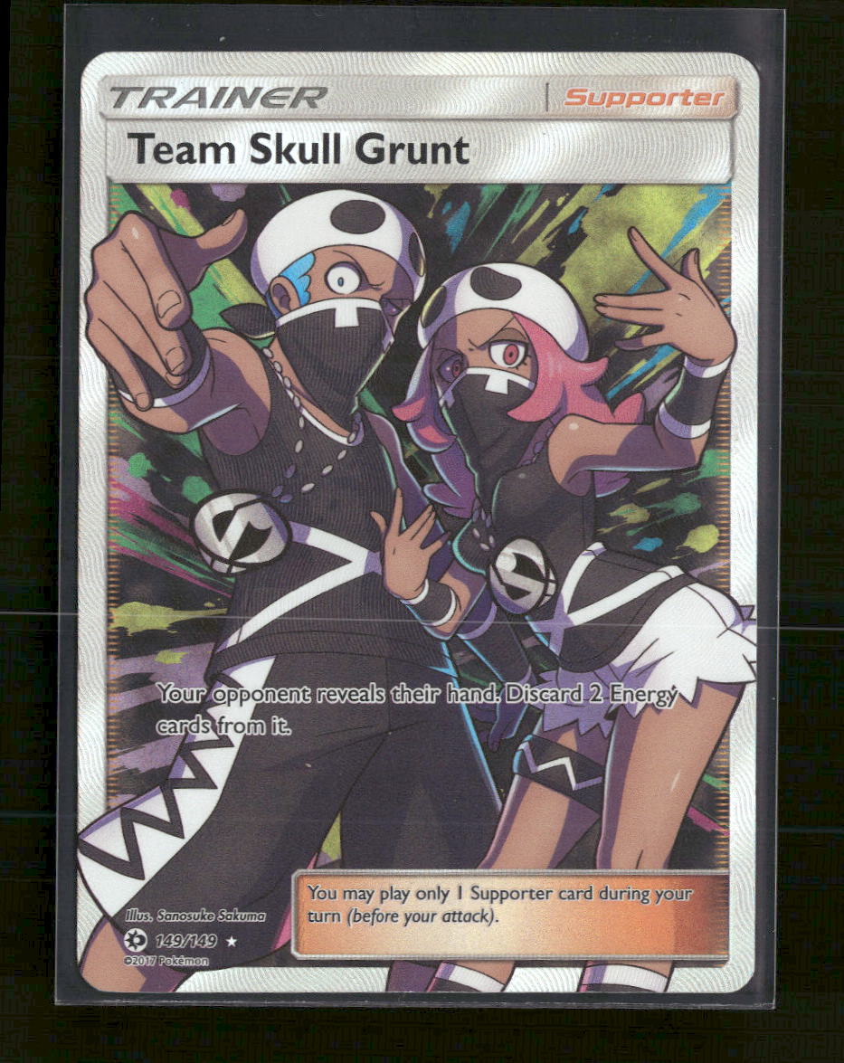 SM Base Set Team Skull Grunt (Full Art) Holo #149/149