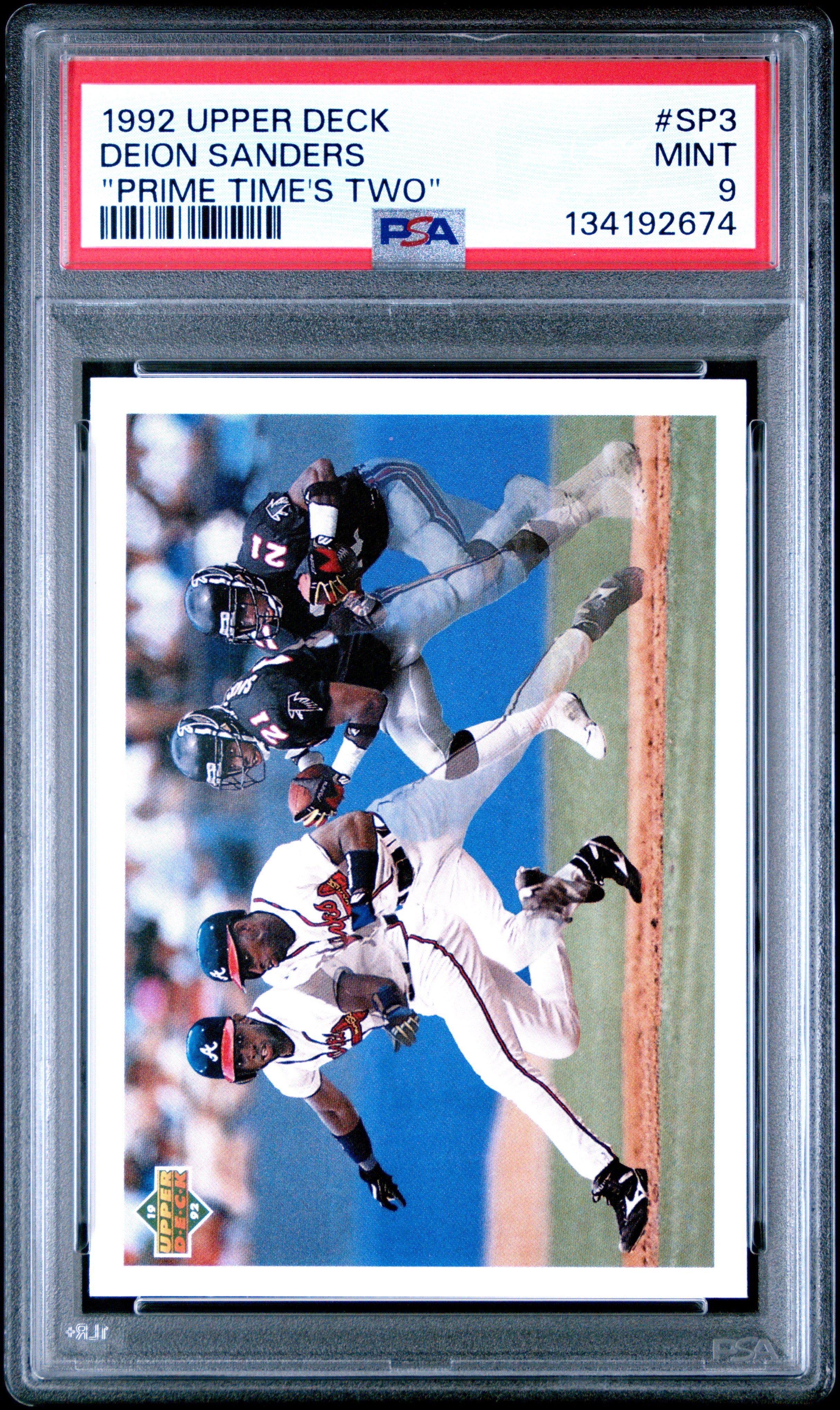 1992 Upper Deck "Prime Time'S Two" Deion Sanders 9 PSA #SP3