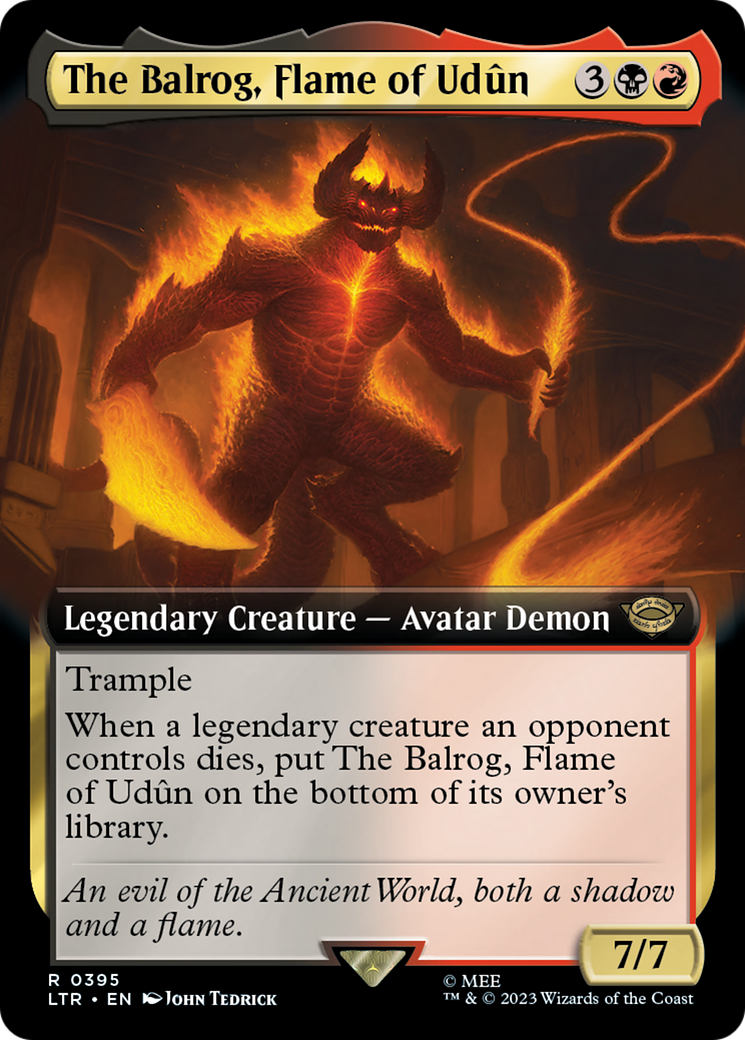 The Balrog, Flame of Udûn (LTR-395) - The Lord of the Rings: Tales of Middle-earth: (Extended Art)
