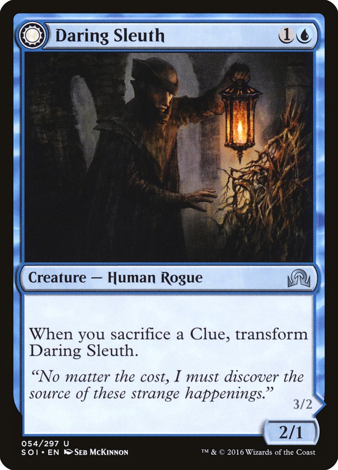 Daring Sleuth // Bearer of Overwhelming Truths (SOI-054) - Shadows over Innistrad: (Double Faced Transform) Foil