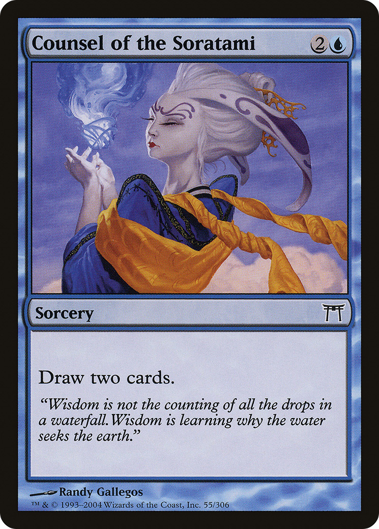 Counsel of the Soratami (CHK-055) - Champions of Kamigawa Foil