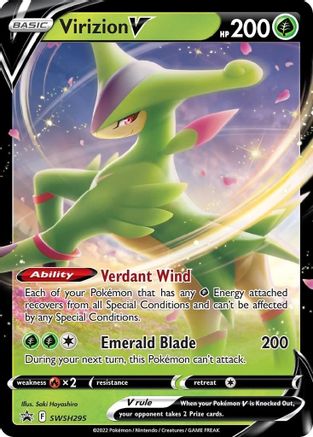 Virizion V SWSH295/307 - SWSH Sword & Shield Promo Cards Holofoil