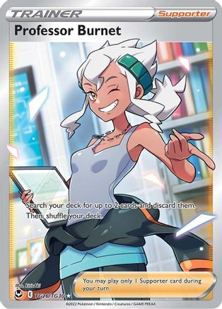 Professor Burnet TG26/TG30 - SWSH12 Silver Tempest Trainer Gallery Holofoil