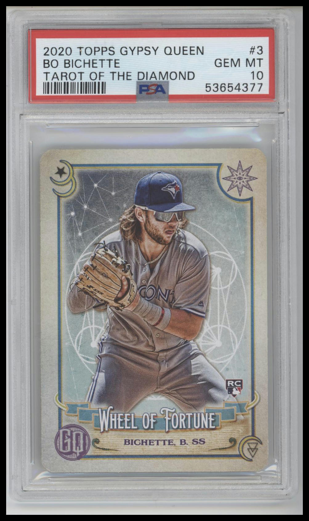 2020 Topps Gypsy Queen Tarot Of The Diamond Bo Bichette 10 PSA #3