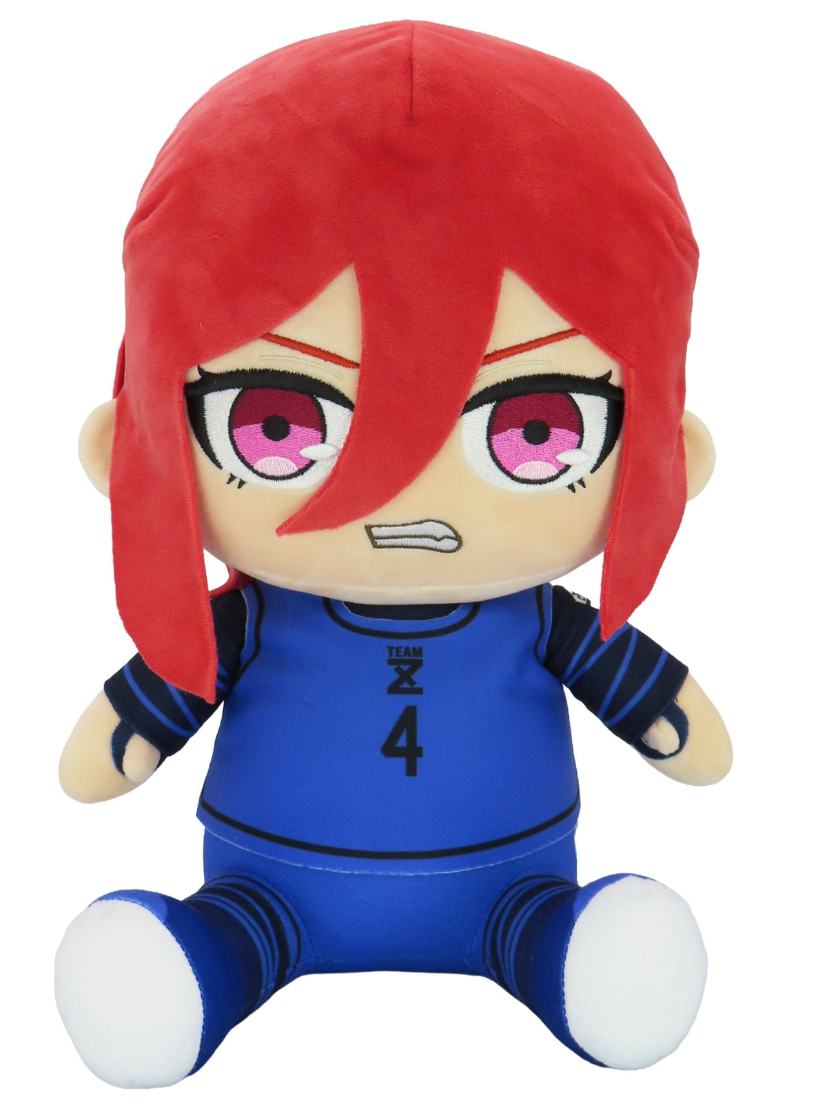 Blue Lock Hyoma Chigiri Team Z Uniform Sitting Pose Plush 12 inch