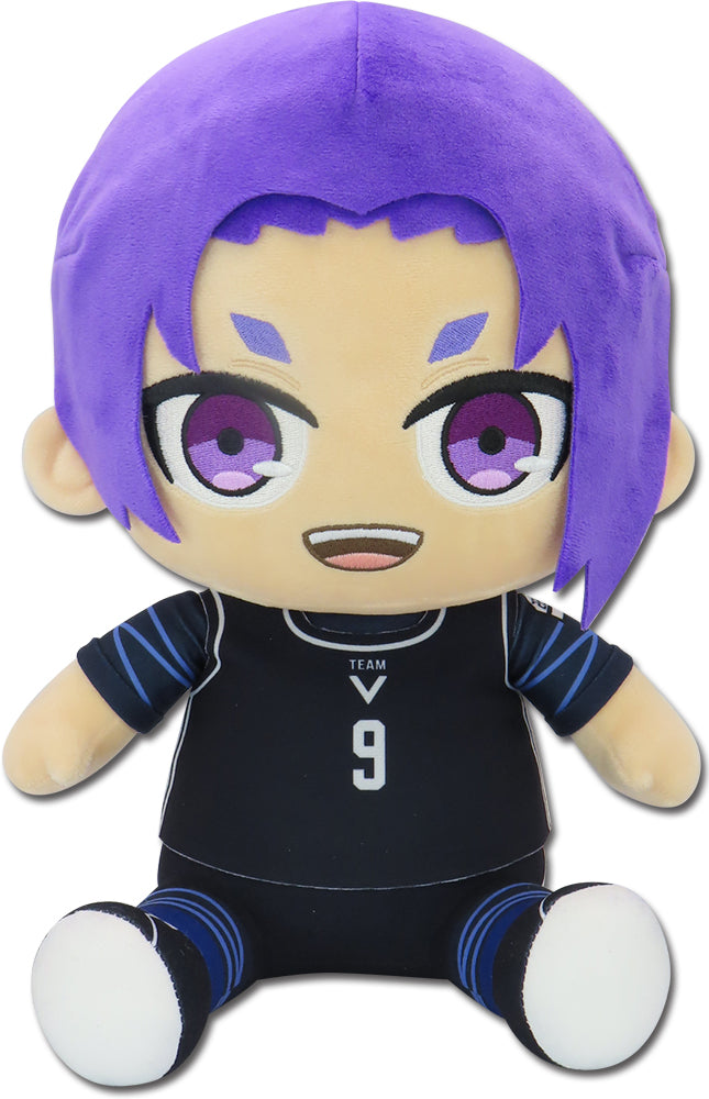 Blue Lock Mikage Reo Team V Uniform Sitting Pose Plush 12 inch