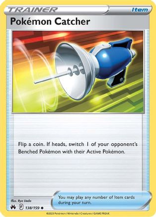 Pokemon Catcher 138/159 - Crown Zenith Reverse Holofoil