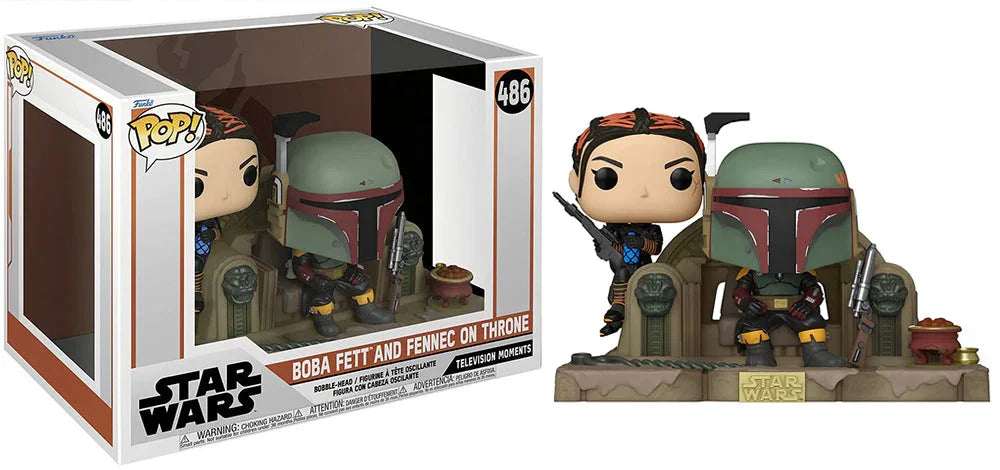Boba Fett and Fennec on Throne (Moments, The Book of Boba Fett) 486