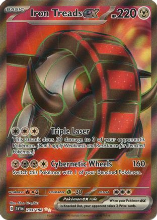 Iron Treads ex 233/198 - SV01 Scarlet & Violet Base Set Holofoil