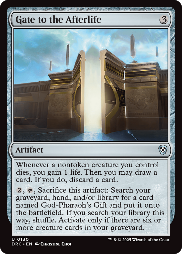 Gate to the Afterlife (DRC-130) - Commander: Aetherdrift