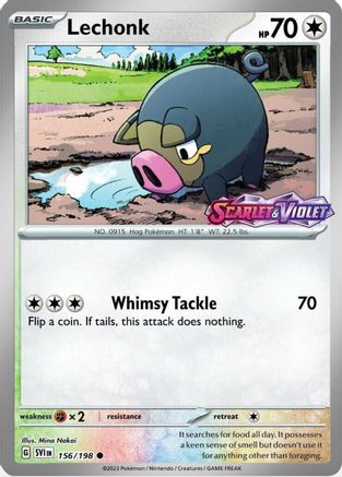Lechonk (Best Buy Promo) 156/198 - Miscellaneous Cards & Products Reverse Holofoil
