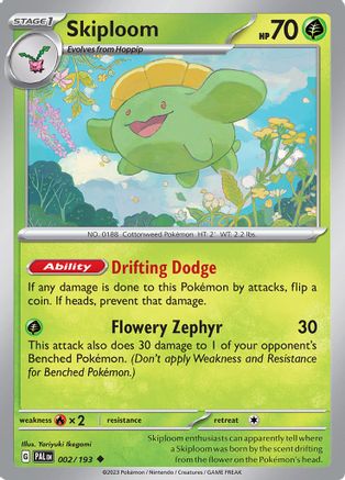 Skiploom 002/193 - SV02 Paldea Evolved