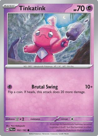 Tinkatink 102/193 - SV02 Paldea Evolved