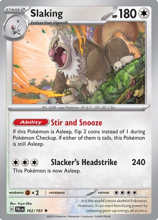 Slaking 162/193 - SV02 Paldea Evolved Holofoil