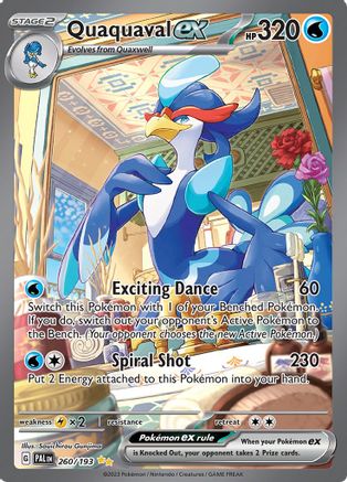 Quaquaval ex 260/193 - SV02 Paldea Evolved Holofoil