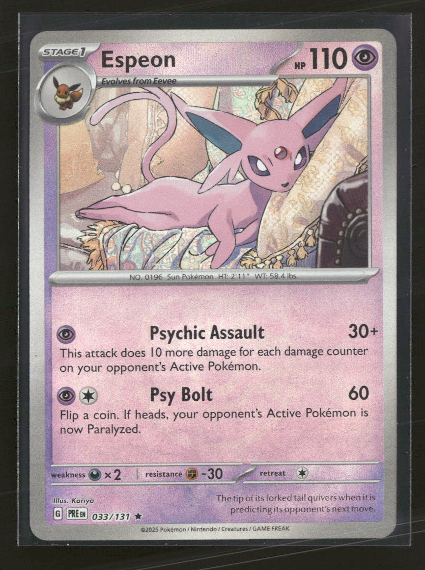 SV: Prismatic Evolutions Espeon (Master Ball Pattern) #033/131